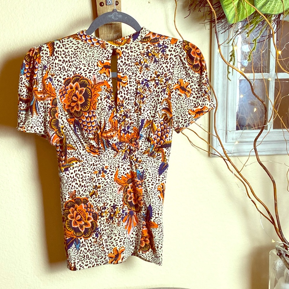 Free People Floral Blouse